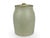 This Antique Early 20th Century American Stoneware Pickle Crock with Lid is a premier example of functional primitive...