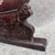 Rosewood Table Screen With Mother of Pearl Inlay, Dragon Phoenix Chinoiserie Desk Decor For Sale - Image 4 of 8