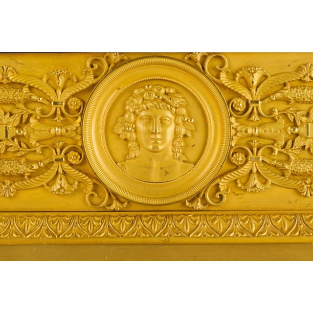 French Empire Period Ormolu Bronze Mantel Clock of Ceres Circa 1815 For Sale - Image 9 of 12