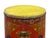 Oriental Tibetan Style Red Auspicious Flower Motifs Drum Table For Sale In San Francisco - Image 6 of 10