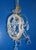 Small Vintage Crystal and Glass Chandelier, 1950s For Sale - Image 8 of 12