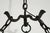 French Early 20th Century 6 Arm French Iron Ceiling Chandelier For Sale - Image 3 of 10