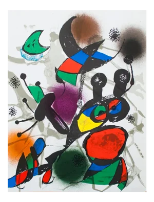 1975 Joan Miro 'Litografia Original Ii' Surrealism Multicolor Spain Lithograph