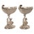 Metal Antique Pair German Silver Master Salts Grotto Shells Putti Dolphins Hannau 1890 For Sale - Image 7 of 17