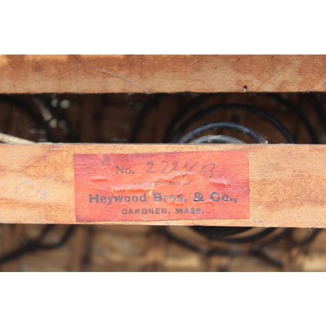 Antique Heywood Brothers & Company Wicker Rocking Chair For Sale - Image 18 of 18