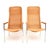 A stunning pair of vintage chrome & Rattan armchairs by Dirk Van Sliedrecht, made in Holland in the 1960’s and made by...