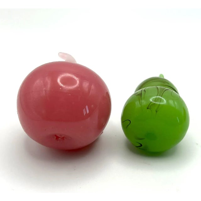 Mid 20th Century Vintage Glass Snuff Bottles in Vegetable Forms- Set of 3 For Sale - Image 5 of 11