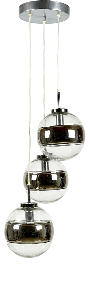 Minimalist Blown Glass Pendant Light from Peill & Putzler, Germany, 1970s