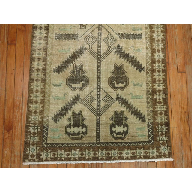 Textile Vintage Tribal Pictorial Runner - 3' x 6'9" For Sale - Image 7 of 8