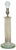 Tall Glass and Brass Column Table Lamp For Sale