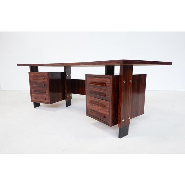 Mid-Century Modern Desk in Wood, Italy, 1960s For Sale - Image 10 of 17