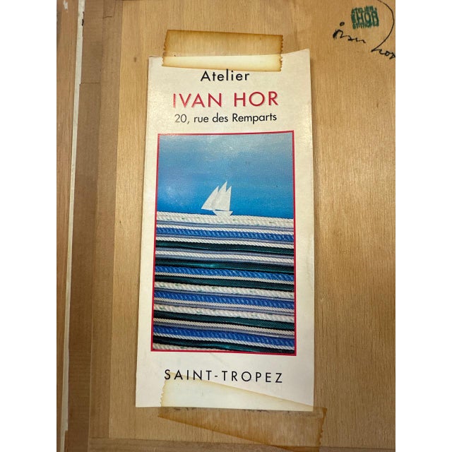 Ivan Hor, Art Bateau, 1994, Wood and Paper, Framed For Sale - Image 10 of 11