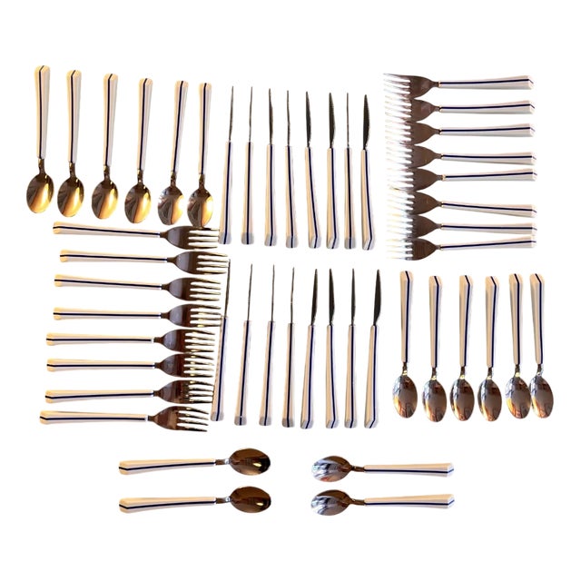 Air France Cutlery by Nathalie Georges, 1980s, Set of 48 For Sale