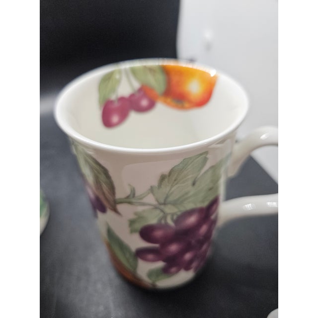 Vintage Roy Kirkham Orchard Fine Bone China Mugs, Set of Three, Made in England For Sale In Washington DC - Image 6 of 8