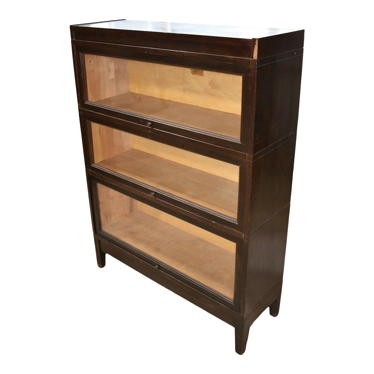 Antique Macey Mahogany 3 Stack Barrister Lawyer's Bookcase Chairish