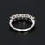 Early 21st Century 1.5ctw Natural Round Brilliant Diamonds in a Five-Stone Platinum Wedding Ring, Size 6.5 For Sale - Image 5 of 8