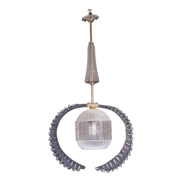 Liberty Pendant Light, Murano Glass, 1950s For Sale