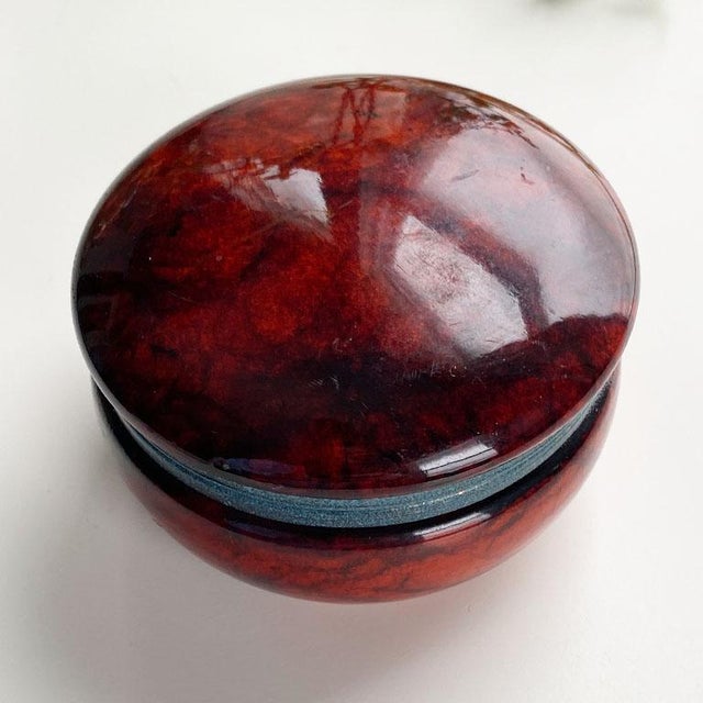 Early 20th Century Opaline Glass Trinket Box For Sale - Image 5 of 5