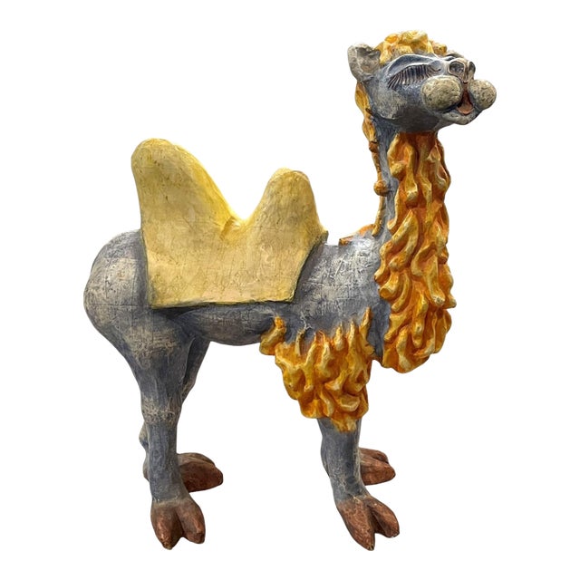 Fabulous Hand Made Paper Mache Camel For Sale