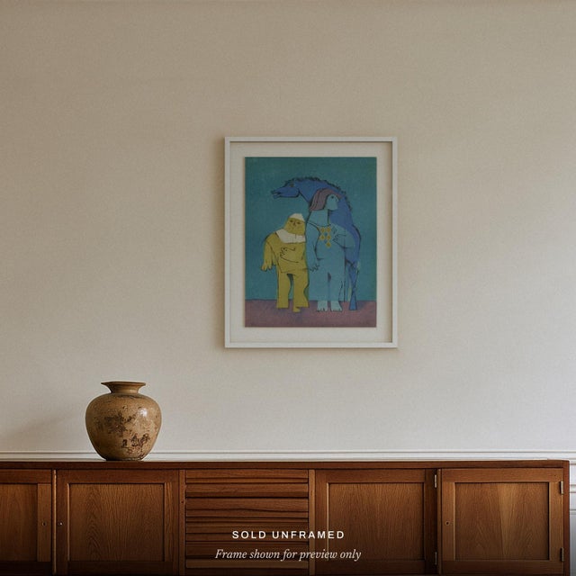 Samy BRISS (1930–present) Les saltimbanques - le cheval bleu Year: 1977 Medium: lithograph Support: Arches paper Sheet...