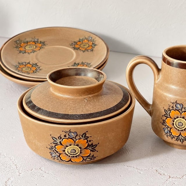 Mid-Century Ceramic Coffee Service, 1960s, Set of 16 For Sale - Image 4 of 7