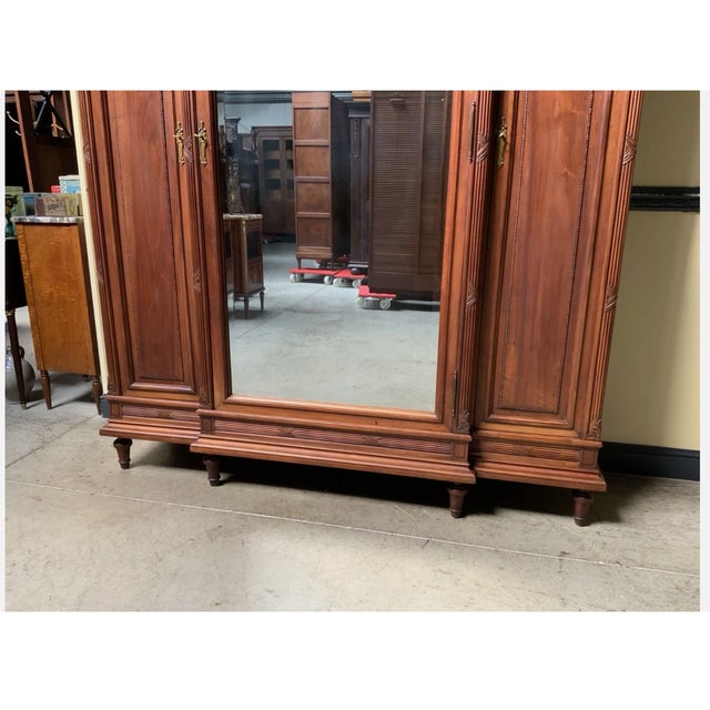 Antique Wardrobe with Linen Compartments, 1910 For Sale - Image 4 of 11