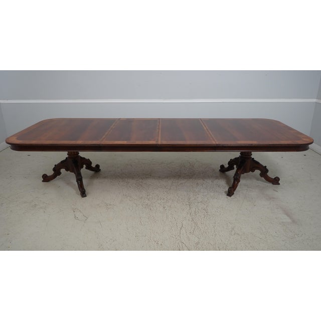 Large Continental Style Mahogany Dining Room Table Chairish