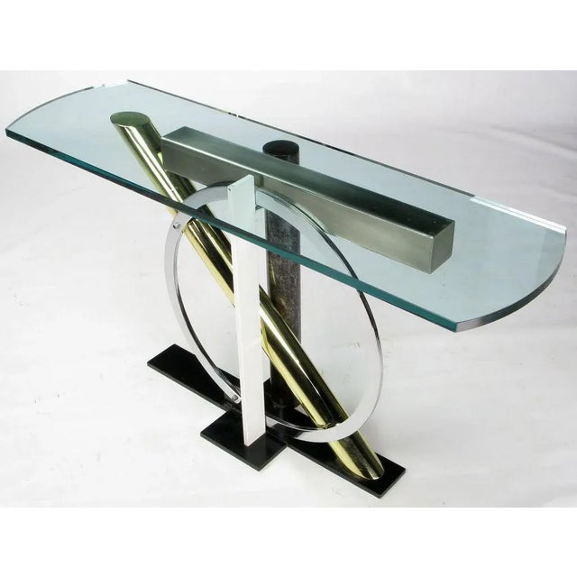 Metal Kaizo Oto for Design Institute America Console Table For Sale - Image 7 of 8