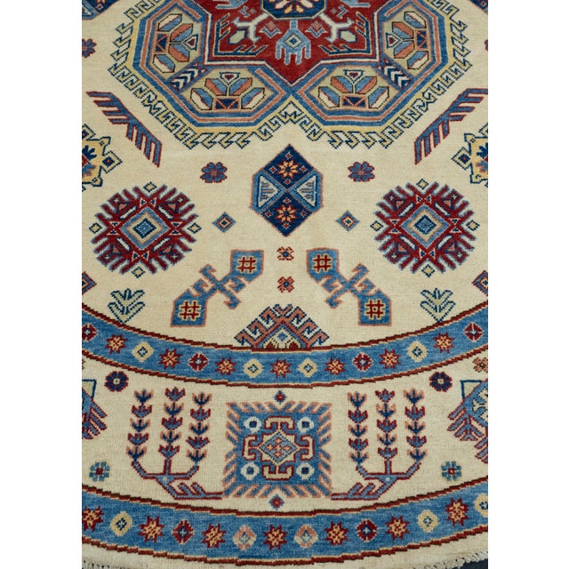 Turkish Oriental Hand Knotted Round Rug 8'4" x 8'2" #17100 For Sale - Image 3 of 8