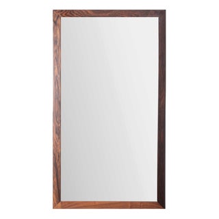 Model 366 Rosewood Wall Mirror by Aksel Kjersgaard for Odder, Denmark, 1960s For Sale