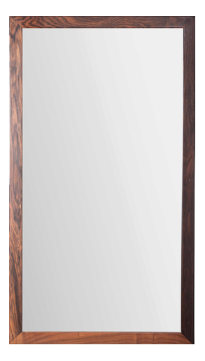Model 366 Rosewood Wall Mirror by Aksel Kjersgaard for Odder, Denmark, 1960s