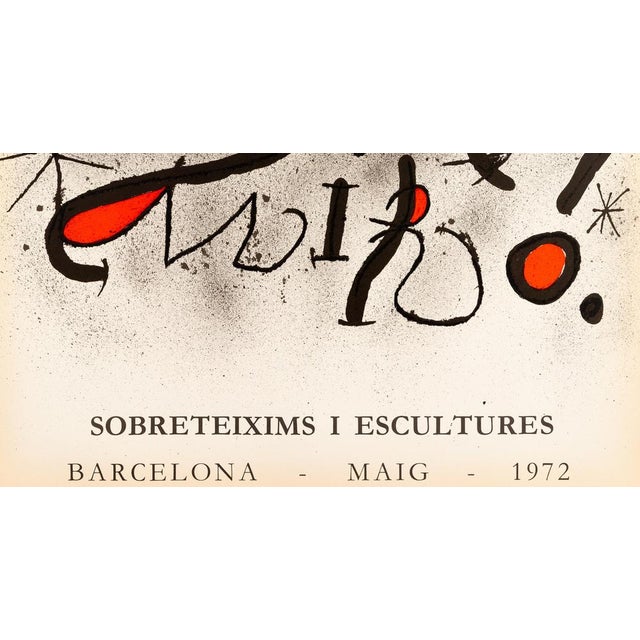 Modern Joan Miro, Sobreteixims I Escultures, Original Signed Lithograph For Sale - Image 3 of 5