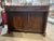 Mid-Century Modern Dark Wood Three Drawer Two Door Dry Bar For Sale - Image 3 of 8