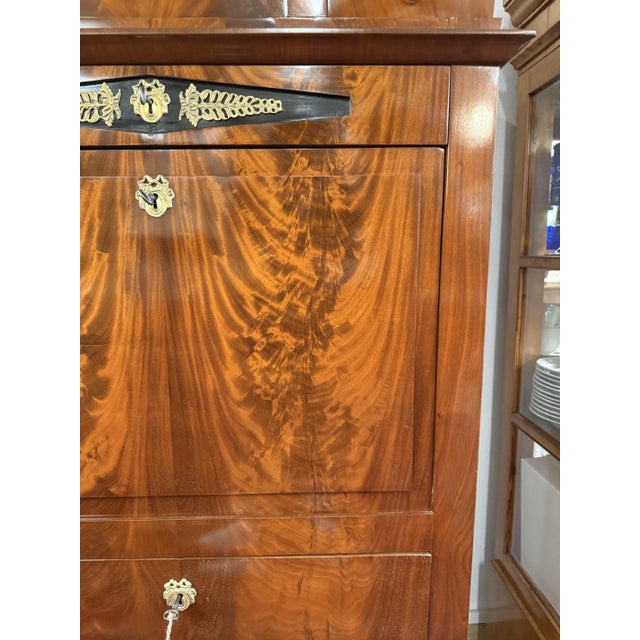 Neoclassical Fall-Front Secretaire Cabinet in Mahogany, 1780 For Sale - Image 11 of 15