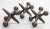 Mid 20th Century Mid-Century Modern Bill Curry Style Cast Iron Jacks Sculptures - Set of 3 For Sale - Image 5 of 6