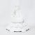 White Pair of Vintage Chinoiserie White Tole Palm Tree and Figurine Table Lamps For Sale - Image 8 of 12