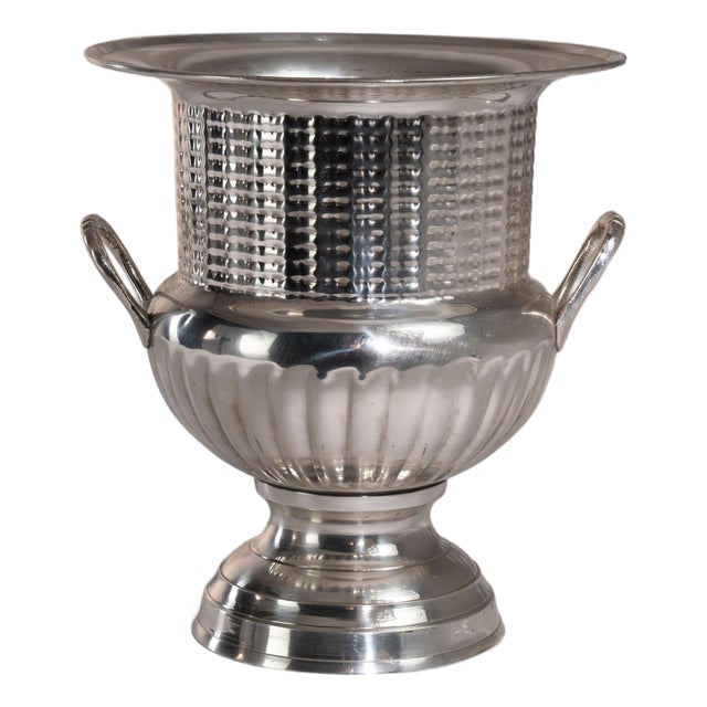 Mid 20th Century France Neoclassical Silver Ice Bucket For Sale