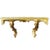 Mid-Century Italian Baroque Style Cream and Gilt Crackled Mirror and Wall Console, 1950s, Set of 2 For Sale - Image 10 of 14