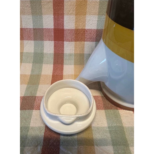 Ceramic Vintage 1970s Rorstrand Fokus Pattern Coffee/ Tea Pot For Sale - Image 7 of 7