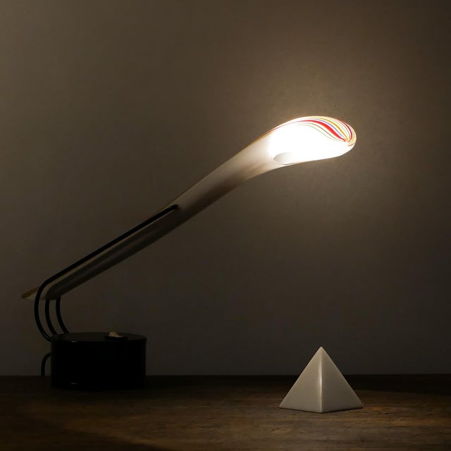 Cobra Table Lamp in Murano Glass by Lino Tagliapietra for Effetre, Italy, 1980s For Sale - Image 3 of 18