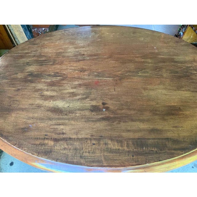 Early 20th Century Antique Victorian Eastlake Style Walnut Oval Parlor Center Table For Sale - Image 5 of 8