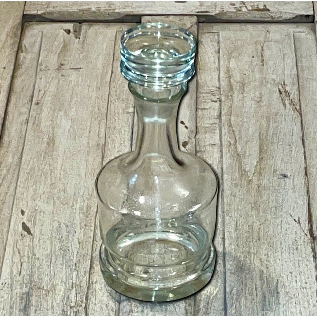 1970s Authentic Svend Jensen "Margit" Danish Modern Crystal Decanter & Stopper For Sale - Image 4 of 5