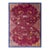 1920s Red Floral Modern Antique Chinese Art Deco Knotted Wool Room Size Rug For Sale
