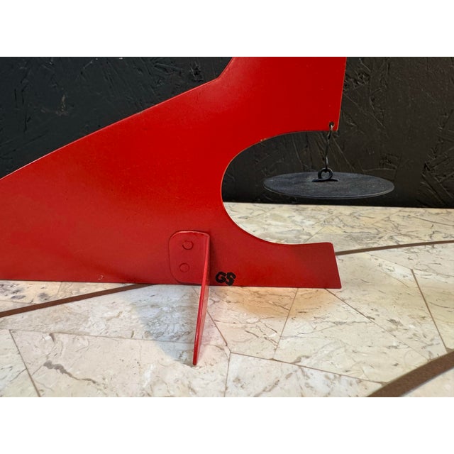 Mid-Century Modern Vintage Mobile Sculpture Signed by Graham Sears For Sale - Image 3 of 8