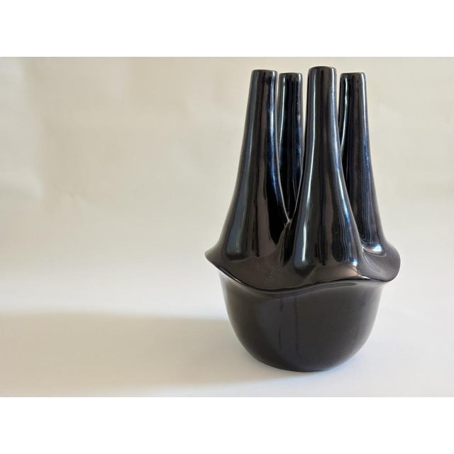 Ceramic Vintage Portuguese Brutalist Flower Vase, 1990s For Sale - Image 7 of 7