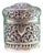 Silver Pot with Floral Reliefs and Monogram Plaque on the Removable Lid For Sale