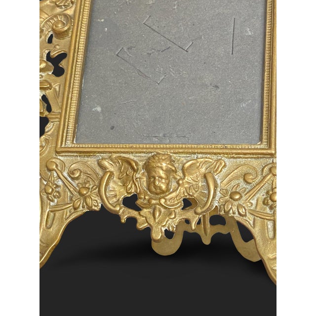 French Gilt Bronze Photo Frame, 1800s For Sale - Image 12 of 13
