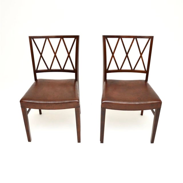 Vintage Danish Chairs by Ole Wanscher, 1960, Set of 2 For Sale - Image 6 of 11