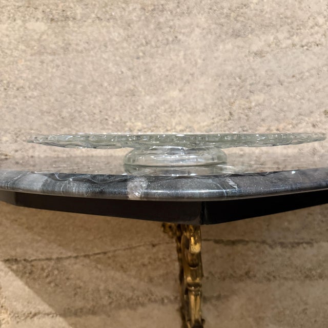 Vintage Modern Glass Cake Stand For Sale - Image 12 of 18