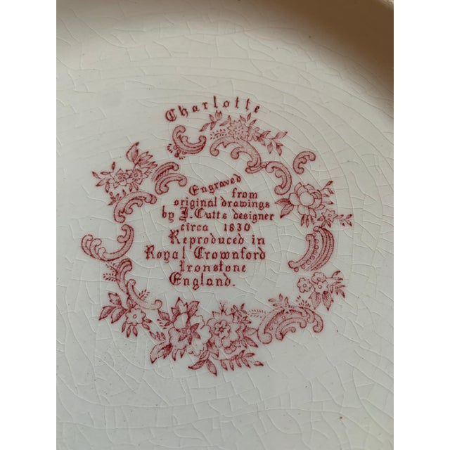 English Vintage Pink Royal Staffordshire Clarice Cliff Massive Serving Bowl For Sale - Image 3 of 12